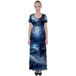 House Waves Storm High Waist Short Sleeve Maxi Dress