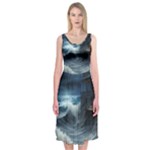 House Waves Storm Midi Sleeveless Dress