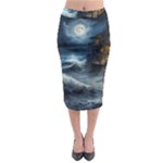 House Waves Storm Midi Pencil Skirt