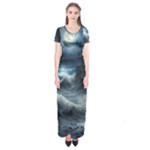 House Waves Storm Short Sleeve Maxi Dress