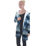 House Waves Storm Longline Hooded Cardigan