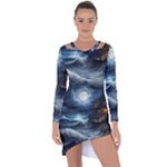House Waves Storm Asymmetric Cut-Out Shift Dress