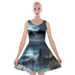 House Waves Storm Velvet Skater Dress