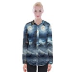 House Waves Storm Womens Long Sleeve Shirt
