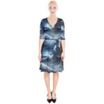 House Waves Storm Wrap Up Cocktail Dress