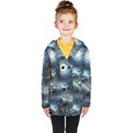 House Waves Storm Kids  Double Breasted Button Coat