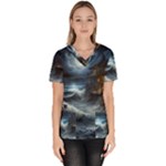 House Waves Storm Women s V-Neck Scrub Top