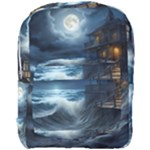 House Waves Storm Full Print Backpack