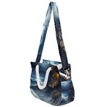 House Waves Storm Rope Handles Shoulder Strap Bag