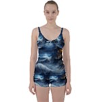 House Waves Storm Tie Front Two Piece Tankini