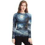 House Waves Storm Women s Long Sleeve Rash Guard