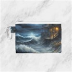 House Waves Storm Canvas Cosmetic Bag (Small)