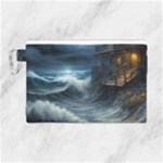House Waves Storm Canvas Cosmetic Bag (Large)