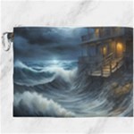 House Waves Storm Canvas Cosmetic Bag (XXXL)