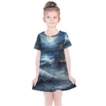 House Waves Storm Kids  Simple Cotton Dress