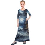 House Waves Storm Kids  Quarter Sleeve Maxi Dress
