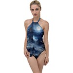 House Waves Storm Go with the Flow One Piece Swimsuit