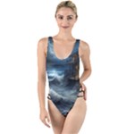 House Waves Storm High Leg Strappy Swimsuit