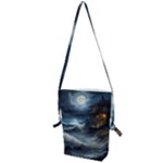 House Waves Storm Folding Shoulder Bag
