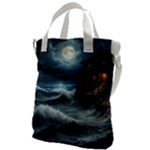 House Waves Storm Canvas Messenger Bag