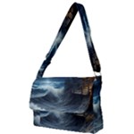 House Waves Storm Full Print Messenger Bag (S)