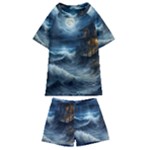House Waves Storm Kids  Swim T-Shirt and Shorts Set
