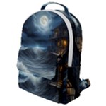 House Waves Storm Flap Pocket Backpack (Small)