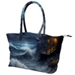 House Waves Storm Canvas Shoulder Bag