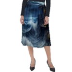 House Waves Storm Classic Velour Midi Skirt 