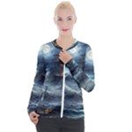 House Waves Storm Casual Zip Up Jacket
