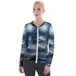 House Waves Storm Velvet Zip Up Jacket