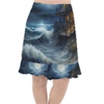 House Waves Storm Fishtail Chiffon Skirt