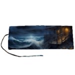 House Waves Storm Roll Up Canvas Pencil Holder (S)
