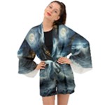 House Waves Storm Long Sleeve Kimono
