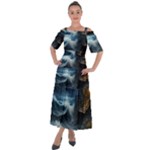 House Waves Storm Shoulder Straps Boho Maxi Dress 