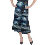 House Waves Storm Midi Mermaid Skirt