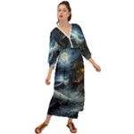 House Waves Storm Grecian Style  Maxi Dress