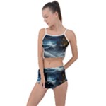 House Waves Storm Summer Cropped Co-Ord Set
