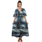 House Waves Storm Kimono Sleeve Boho Dress