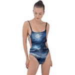 House Waves Storm Tie Strap One Piece Swimsuit