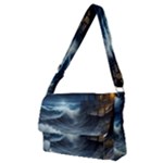 House Waves Storm Full Print Messenger Bag (M)