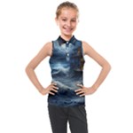 House Waves Storm Kids  Sleeveless Polo T-Shirt