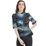 House Waves Storm Frill Neck Blouse