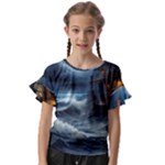 House Waves Storm Kids  Cut Out Flutter Sleeves