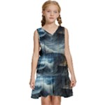 House Waves Storm Kids  Sleeveless Tiered Mini Dress