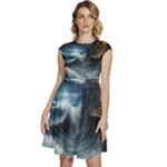 House Waves Storm Cap Sleeve High Waist Dress