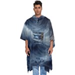 House Waves Storm Men s Hooded Rain Ponchos