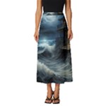 House Waves Storm Classic Midi Chiffon Skirt