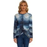 House Waves Storm Long Sleeve Crew Neck Pullover Top