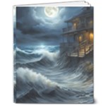 House Waves Storm 8  x 10  Softcover Notebook